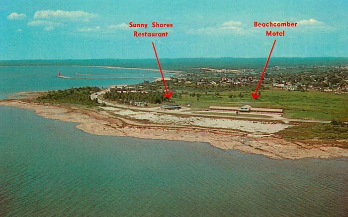 Sunny Shores Restaurant (Straslers Sunny Shores Restaurant) - Vintage Postcard (newer photo)